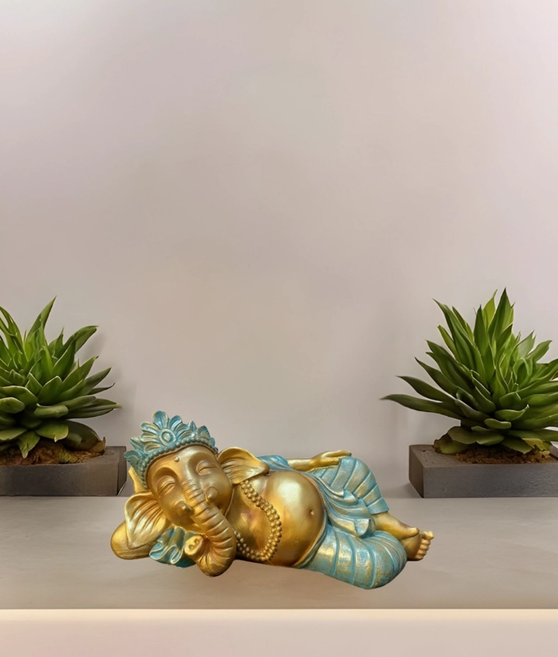 ESTATUA DECORATIVA GANESHA ADORNO HINDU FIGURA JHN - 7