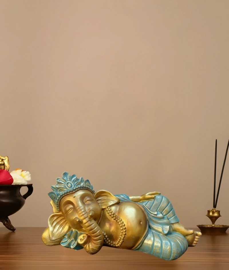 ESTATUA DECORATIVA GANESHA ADORNO HINDU FIGURA JHN - 9