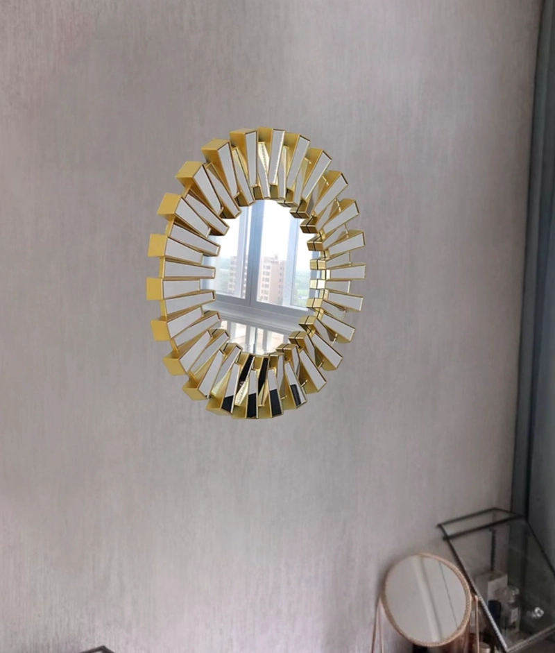 ESPEJO PARED DECORATIVO DISEÑO SOL RESPLANDECIENTE JHN - 8