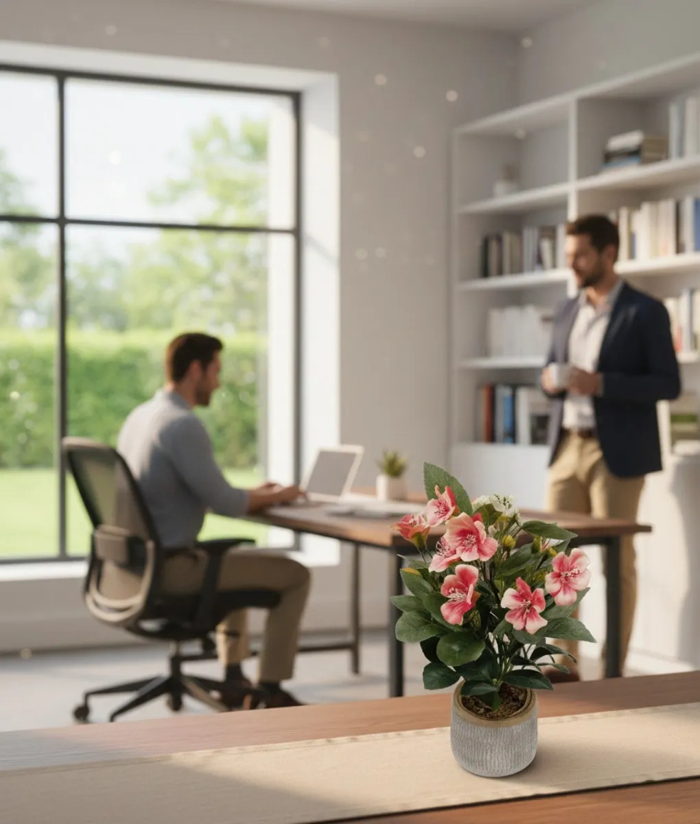PLANTA DECORATIVA ARTIFICIAL ESTILO FLORAL CAMPIÑA JHN - 4