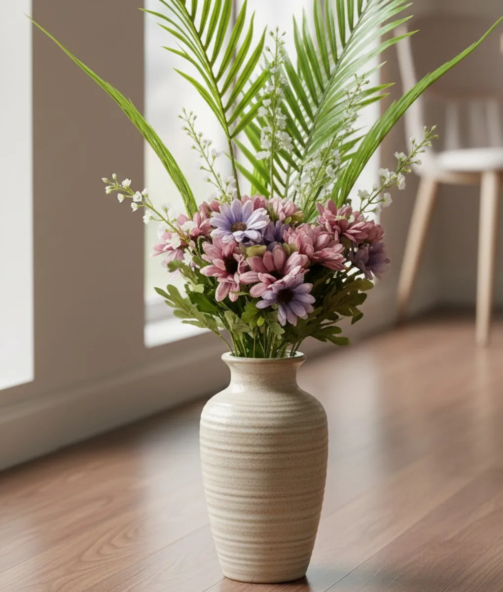 SET 2 FLORES ARTIFICIALES RAMO CAMPESTRE DECORATIVO JHN - 2