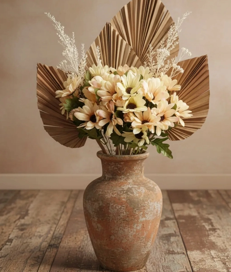 SET 2 FLORES ARTIFICIALES RAMO CAMPESTRE DECORATIVO JHN - 8