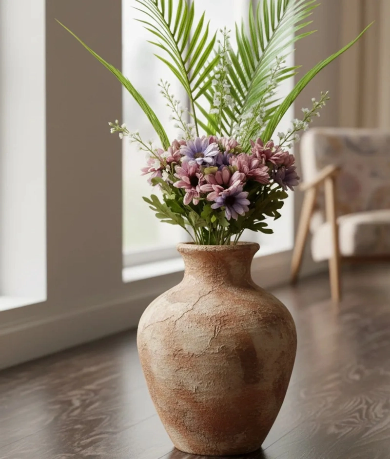 SET 2 FLORES ARTIFICIALES RAMO CAMPESTRE DECORATIVO JHN - 9