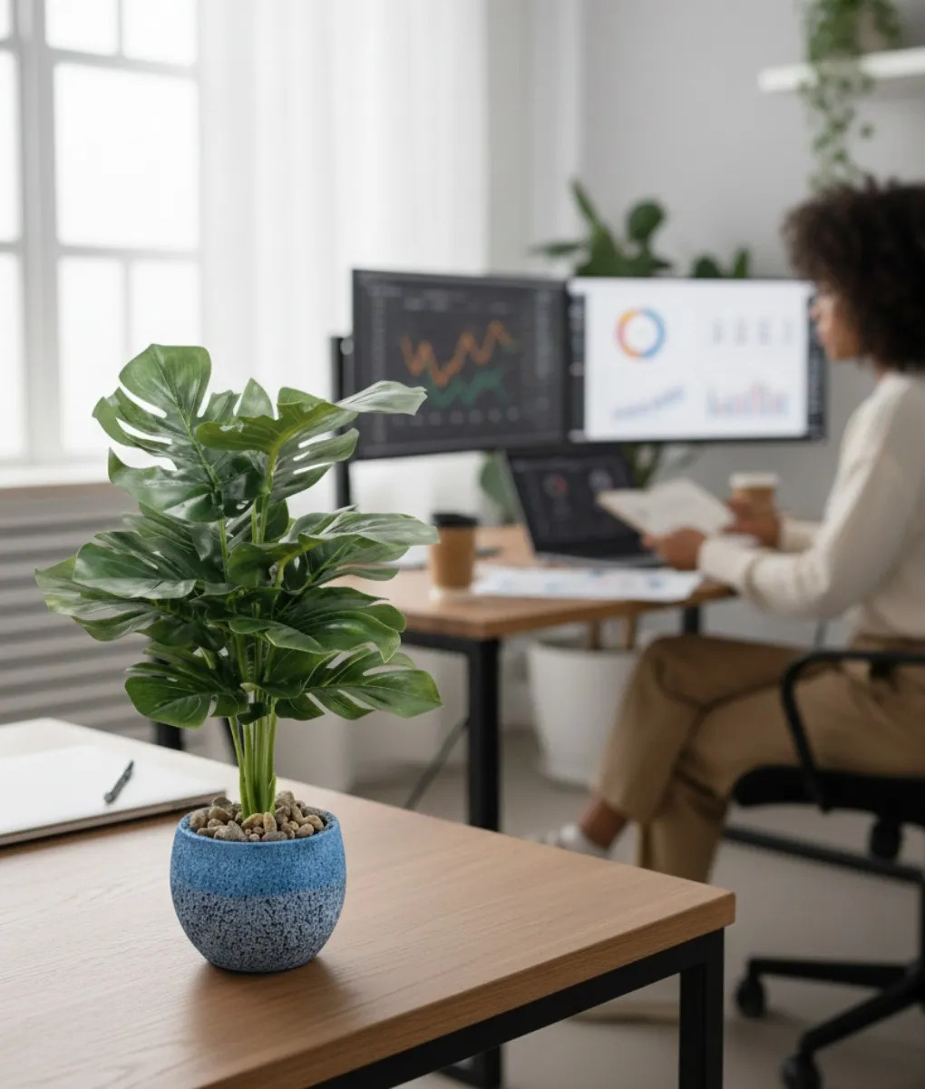 PLANTA ARTIFICIAL DECORATIVA TROPICAL VEGETACION EXOTICA JHN - 9