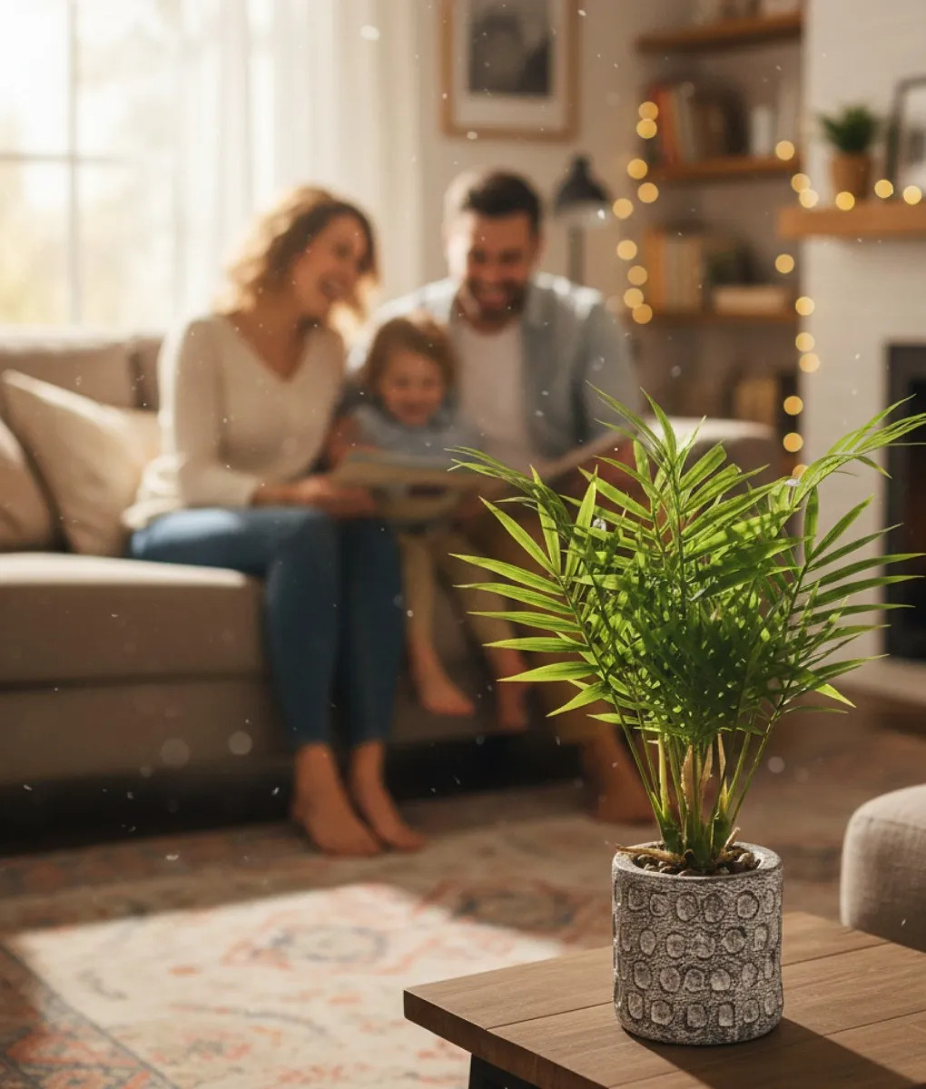 PLANTA DECORATIVA ARTIFICIAL PALMERA ADORNO BOTANICO JHN - 5