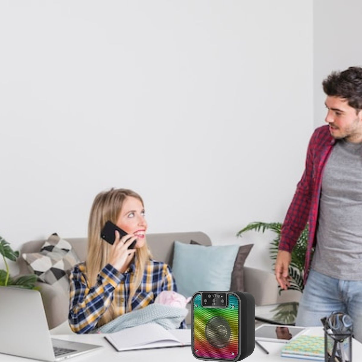 PARLANTE INALAMBRICO PORTATIL BLUETOOTH MUSICA SONIDO LAU - 4
