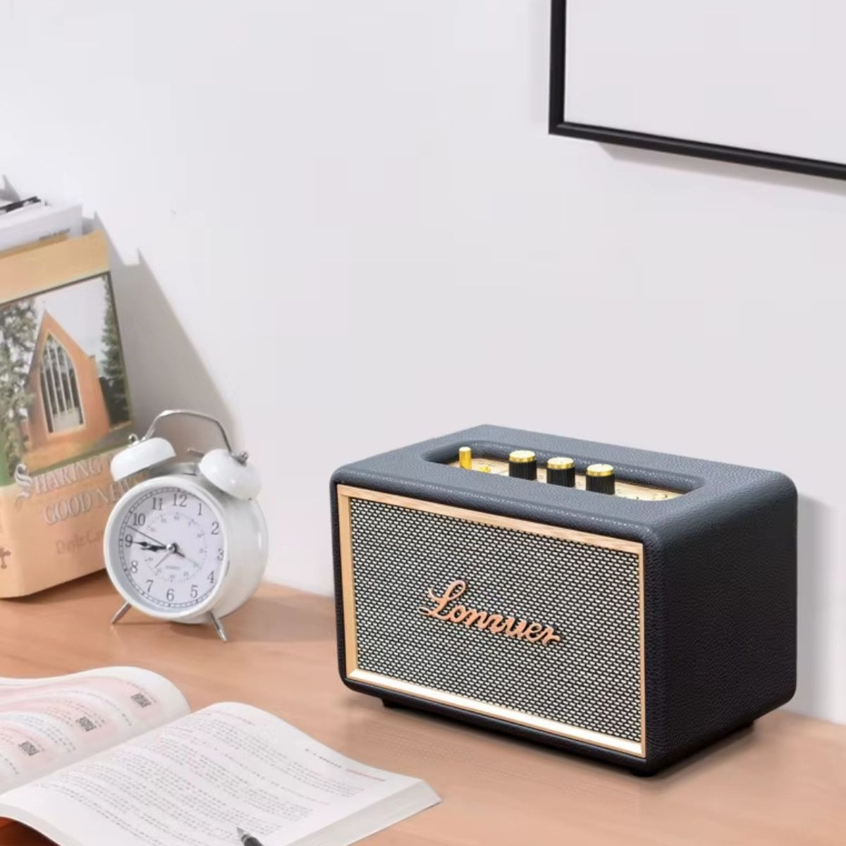 PARLANTE PORTATIL ALTAVOZ RETRO INALAMBRICO CLASICO LAU - 1