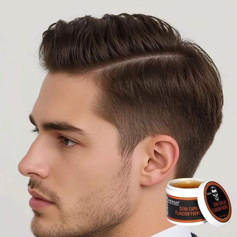 SET 2 FIJADOR CAPILAR CERA PARA HOMBRE FUERTE CABELLOS LAU - 7