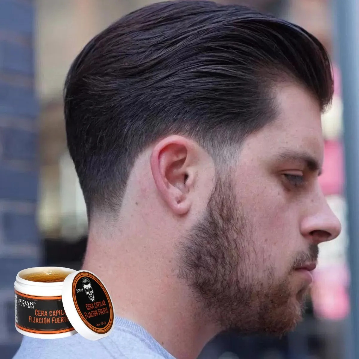 SET 2 FIJADOR CAPILAR CERA PARA HOMBRE FUERTE CABELLOS LAU - 8