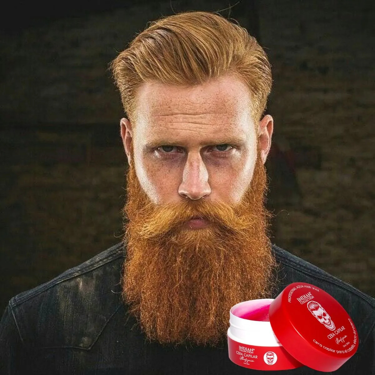 SET 2 FIJADOR CAPILAR CERA ROJO EFECTO DURADERO HOMBRES LAU - 5