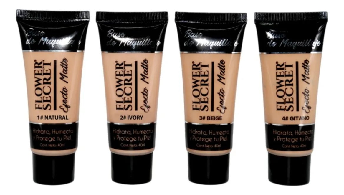 PACK 24 BASES DE MAQUILLAJE MATTE BELLEZA ROSTRO MUJER LAU - 4