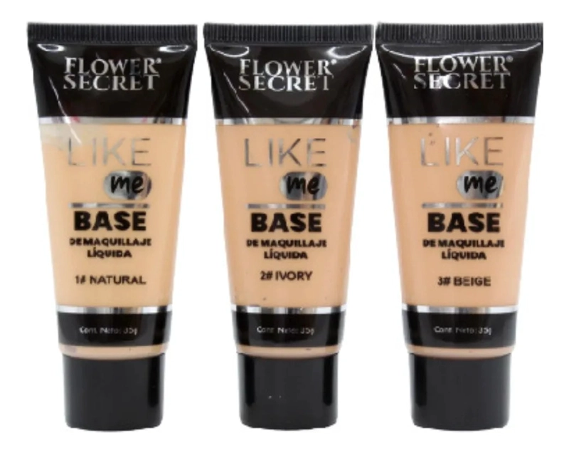 PACK 4 BASES DE MAQUILLAJE LIQUIDA LIKE ME 35G LAU - 4