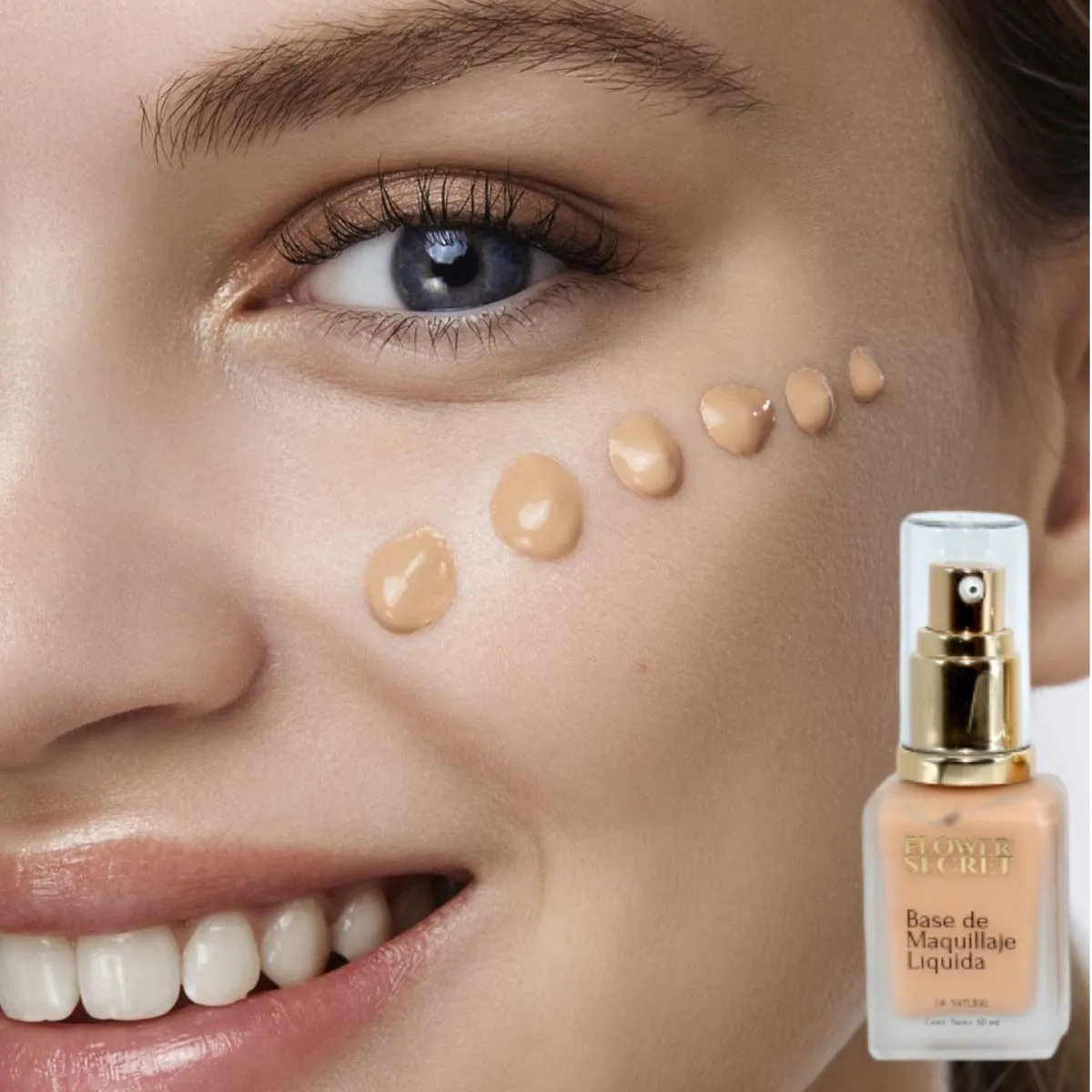PACK 12 BASES DE MAQUILLAJE LIQUIDA 30ML ACABADO NATURAL LAU - 4