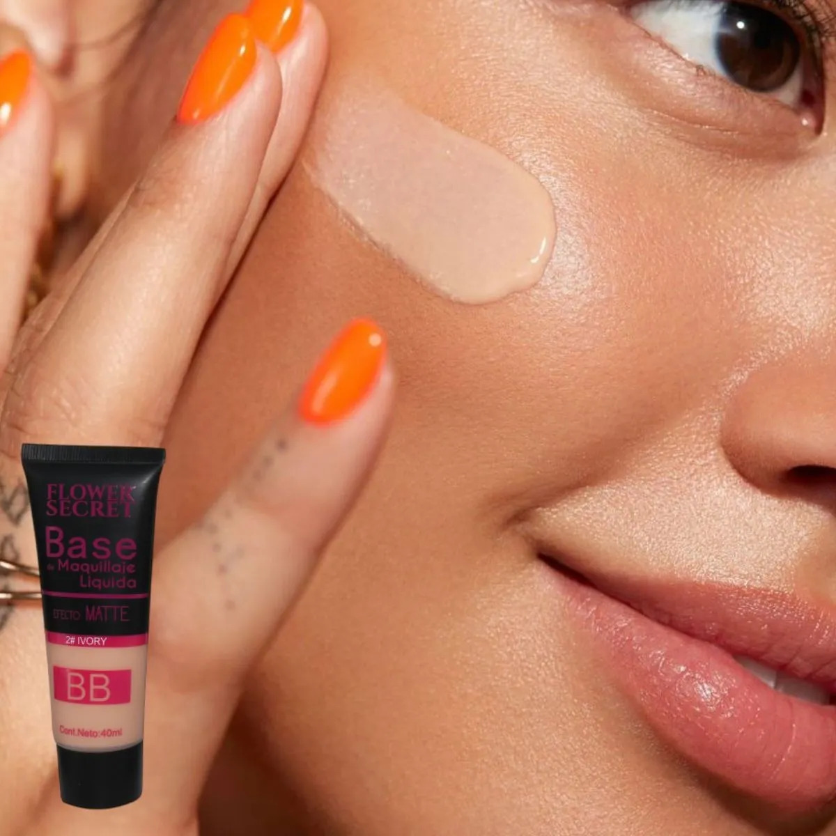 PACK 4 BASES DE MAQUILLAJE LIQUIDA EFECTO MATE 40ML LAU - 8