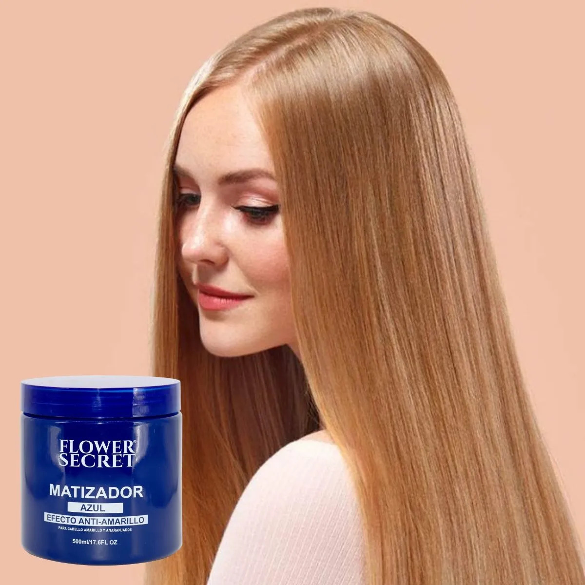 SET 3 CREMA DE PEINAR MATIZADORAS AZUL 500ML BELLEZA LAU - 3