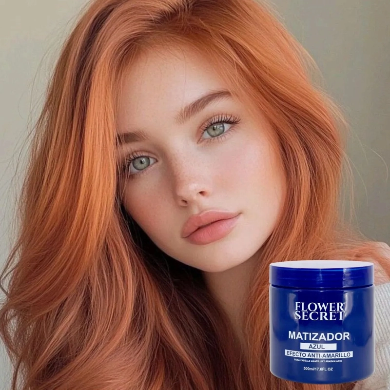 SET 3 CREMA DE PEINAR MATIZADORAS AZUL 500ML BELLEZA LAU - 6