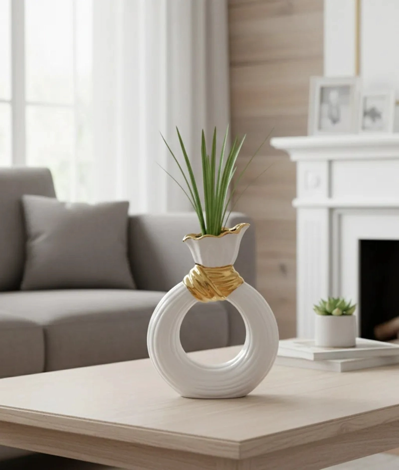 FLORERO DECORATIVO JARRON DISEÑO CONCEPTUAL ATREVIDO JHN - 7