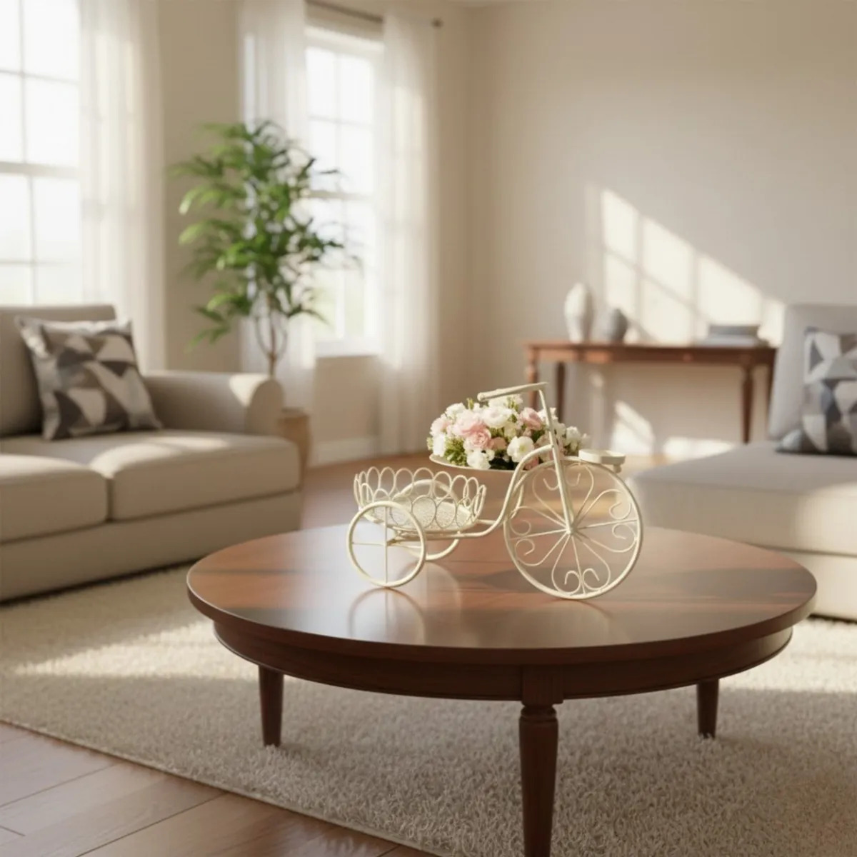 PORTA MACETA DECORATIVO BICICLETA ADORNO ESTILO CLASICO JHN - 8