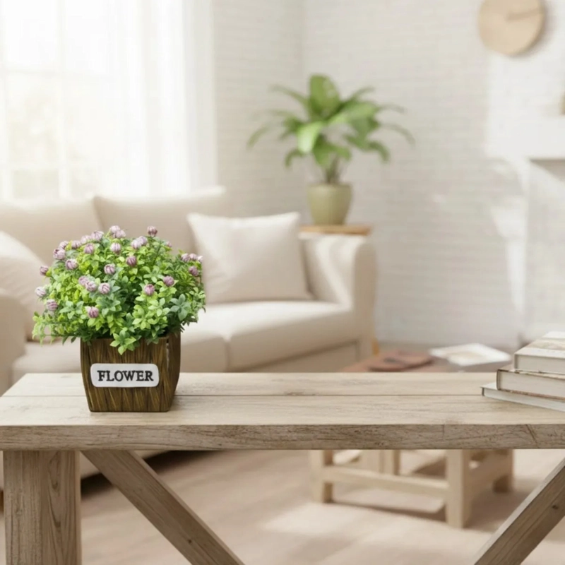 PLANTA ARTIFICIAL DECORATIVA RAMILLETE FLORES SILVESTRES JHN - 8