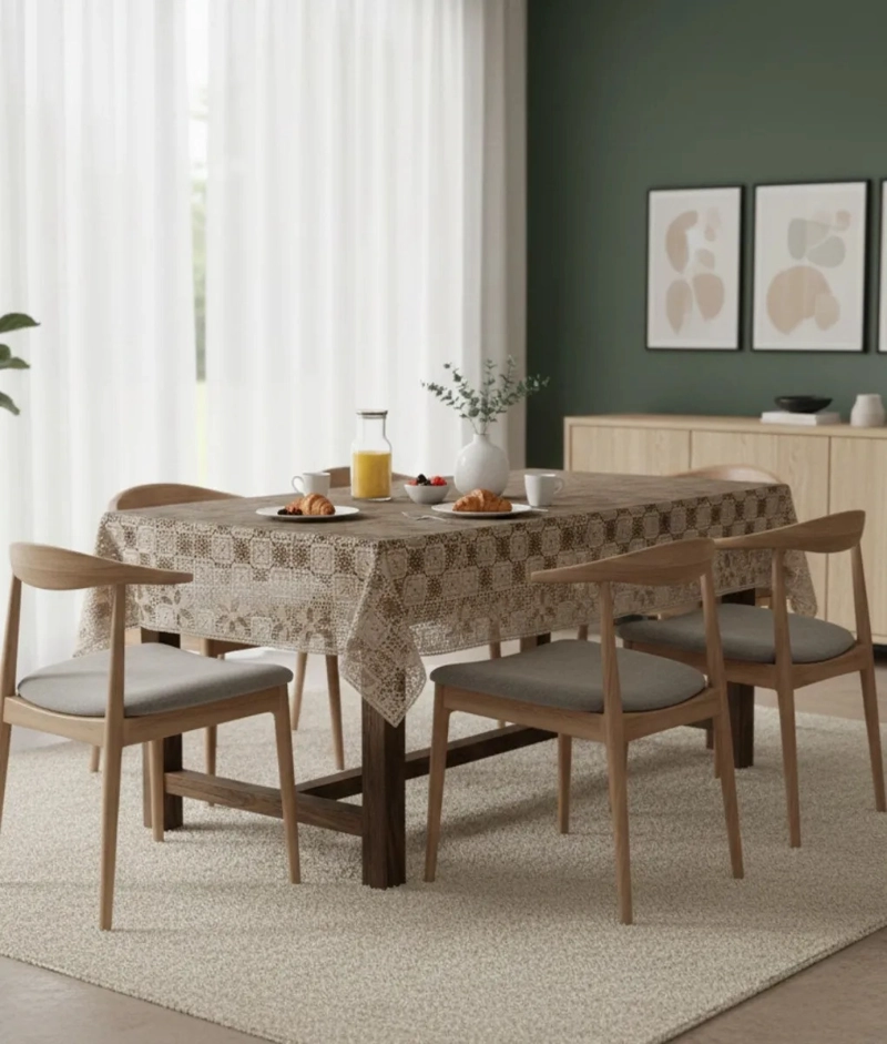 MANTEL MESA DECORATIVO DISEÑO CALADO ELEGANCIA HOGAR JHN - 7