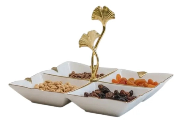 BANDEJA DECORATIVA SERVICIO SECCIONADA MANGO BOTANICO JHN - 3