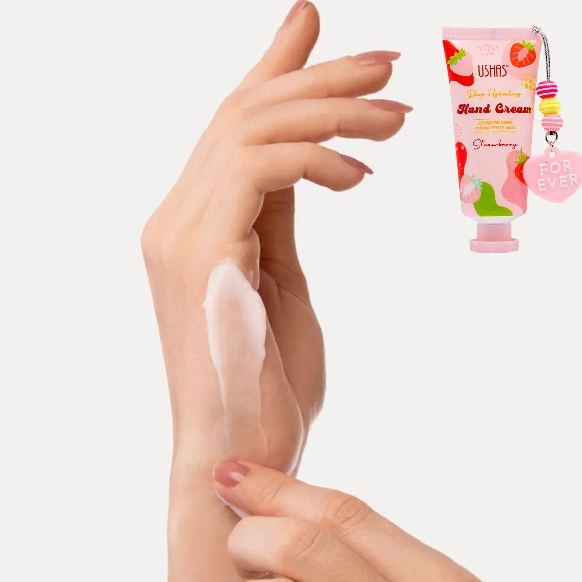 SET 3 CREMA DE MANOS FOR EVER STRAWBERRY HIDRATA LAU - 5