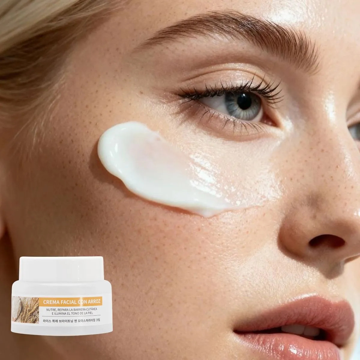 CREMA FACIAL NUTRITIVA EXTRACTO DE ARROZ HIDRATA REPARA LAU - 5