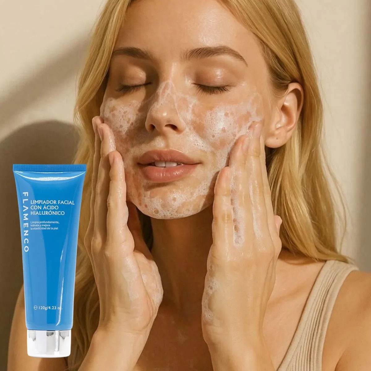 SET 2 LIMPIADOR FACIAL HIDRATANTE CON ACIDO HIALURONICO - 6