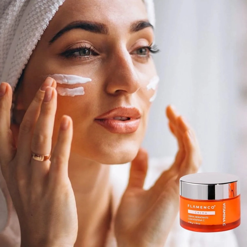 CREMA FACIAL HIDRATANTE VITAMINA C ILUMINADORA LAU - 6