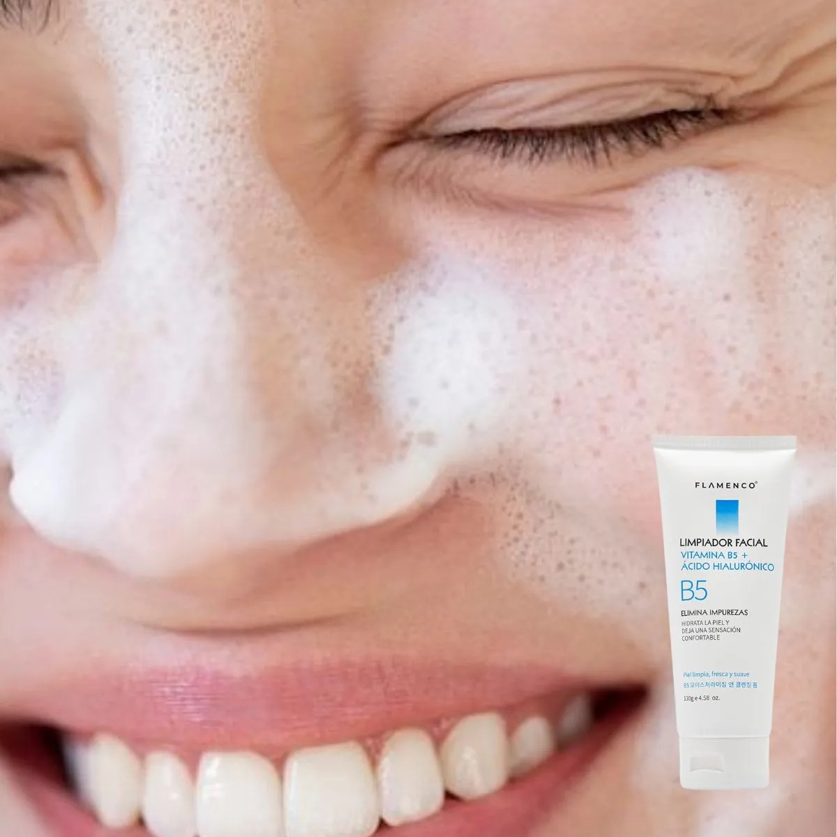 SET 2 LIMPIADOR FACIAL VITAMINA B5 CON ACIDO HIALURONICO LAU - 8