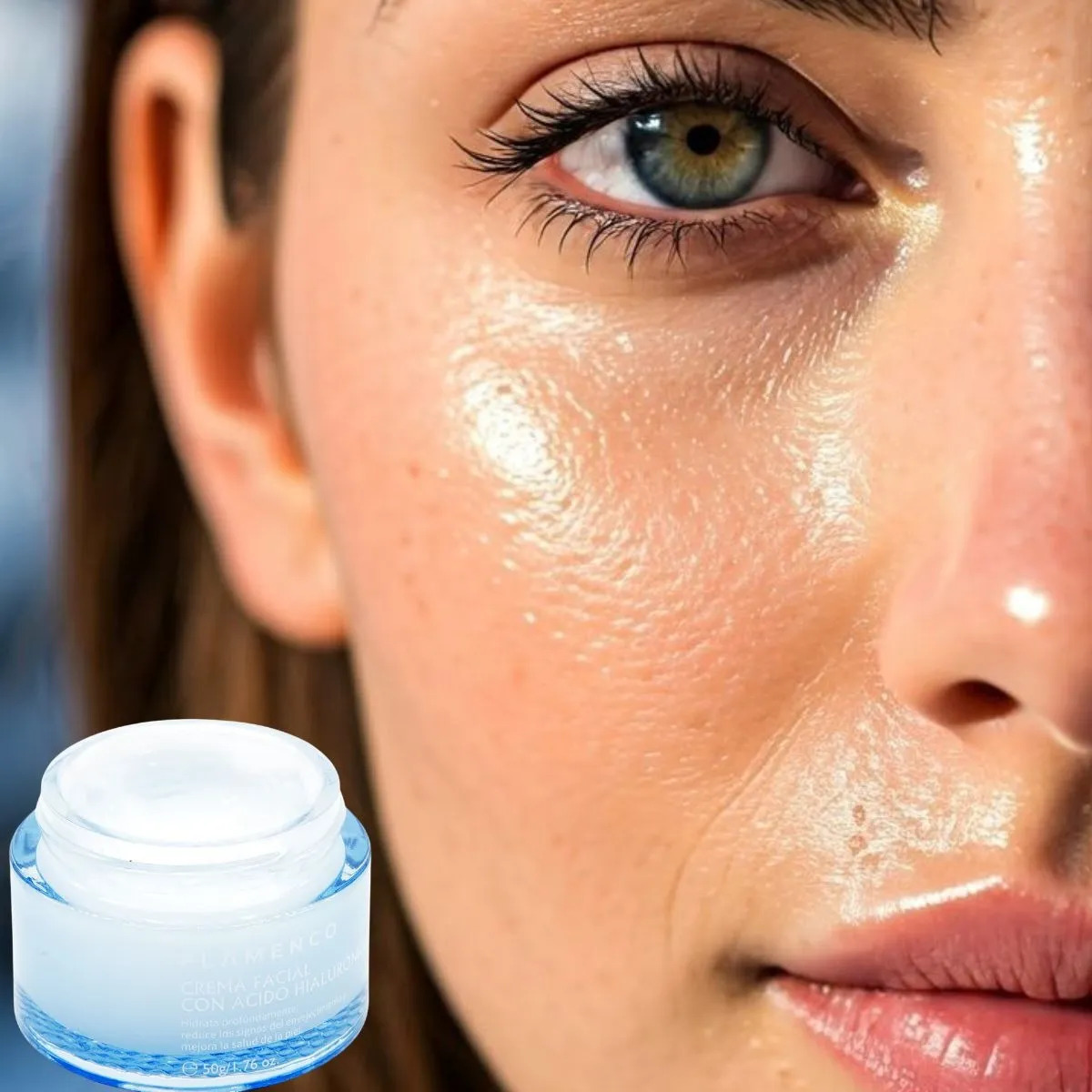 CREMA FACIAL HIDRATANTE CON ACIDO HIALURONICO BELLEZA LAU - 5