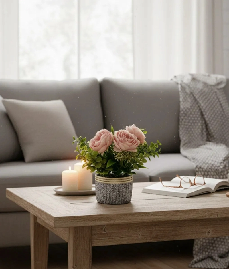 PLANTA ARTIFICIAL DECORATIVA BELLEZA FLORAL ADORNO JHN - 2
