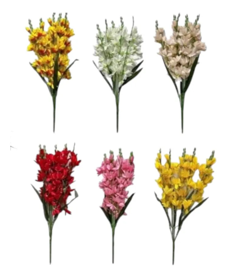 SET 2 RAMO DECORATIVO ARTIFICIAL ESPIGAS FLORALES ADORNO JHN - 3