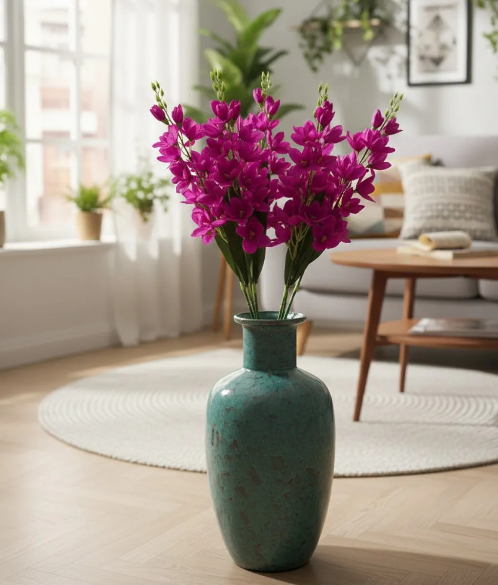 SET 2 RAMO DECORATIVO ARTIFICIAL ESPIGAS FLORALES ADORNO JHN - 10