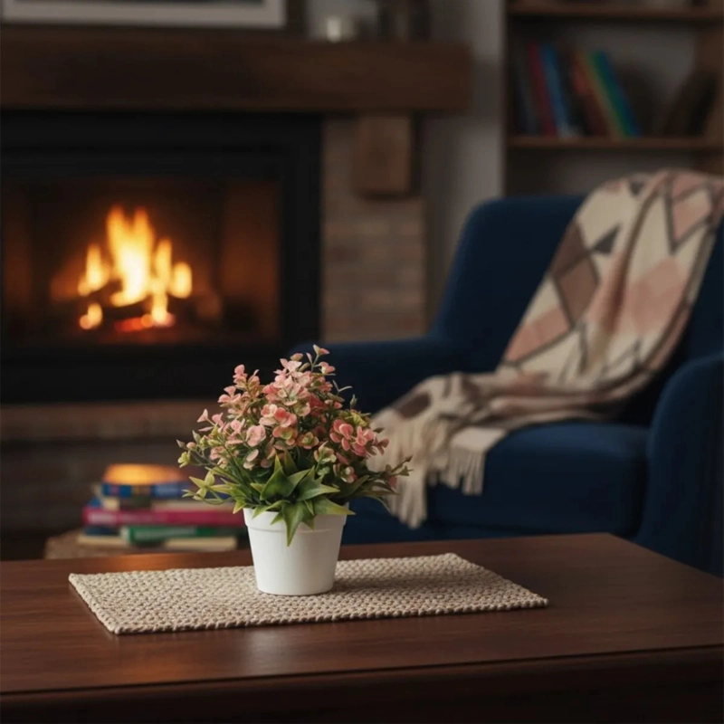 PLANTA ARTIFICIAL ELEGANCIA FLORAL VEGETACION DECORATIVA JHN - 8