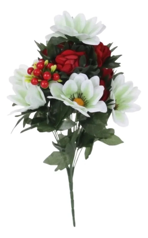 RAMO FLORAL ARTIFICIAL FRUTOS SILVESTRES DECORATIVO JHN - 1
