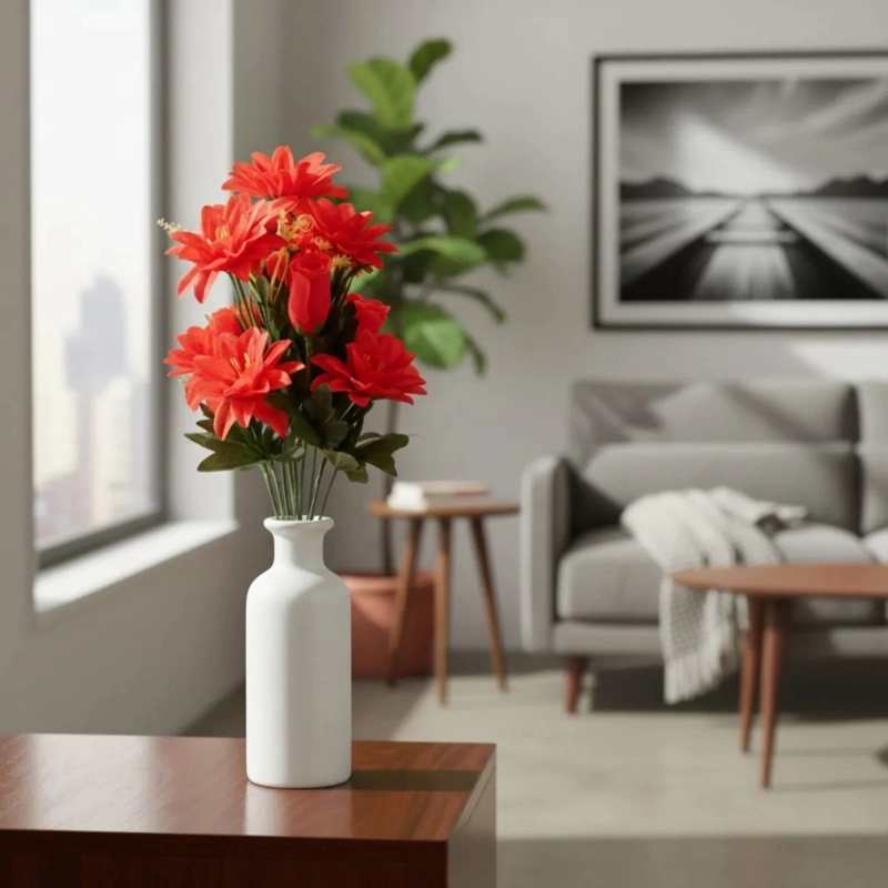 RAMO FLORAL DECORATIVO ARTIFICIAL ORNAMENTAL FRESCURA JHN - 10