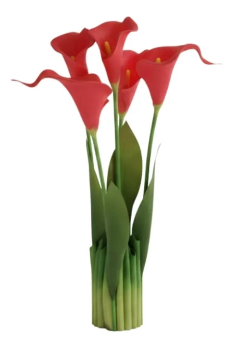 ARREGLO FLORAL ADORNO ARTIFICIAL CALAS DECORATIVAS HOGAR JHN - 1