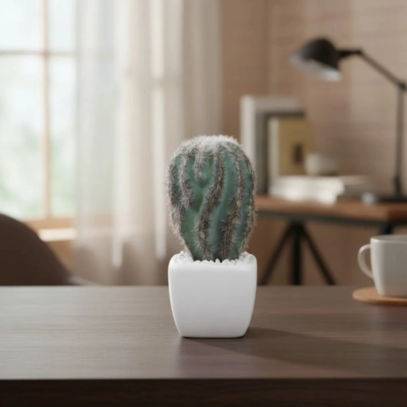 PLANTA ARTIFICIAL CACTUS MINI DECORATIVO MINIMALISTA JHN - 5