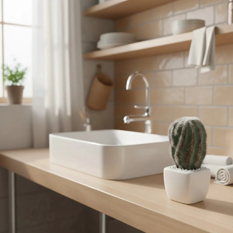 PLANTA ARTIFICIAL CACTUS MINI DECORATIVO MINIMALISTA JHN - 6