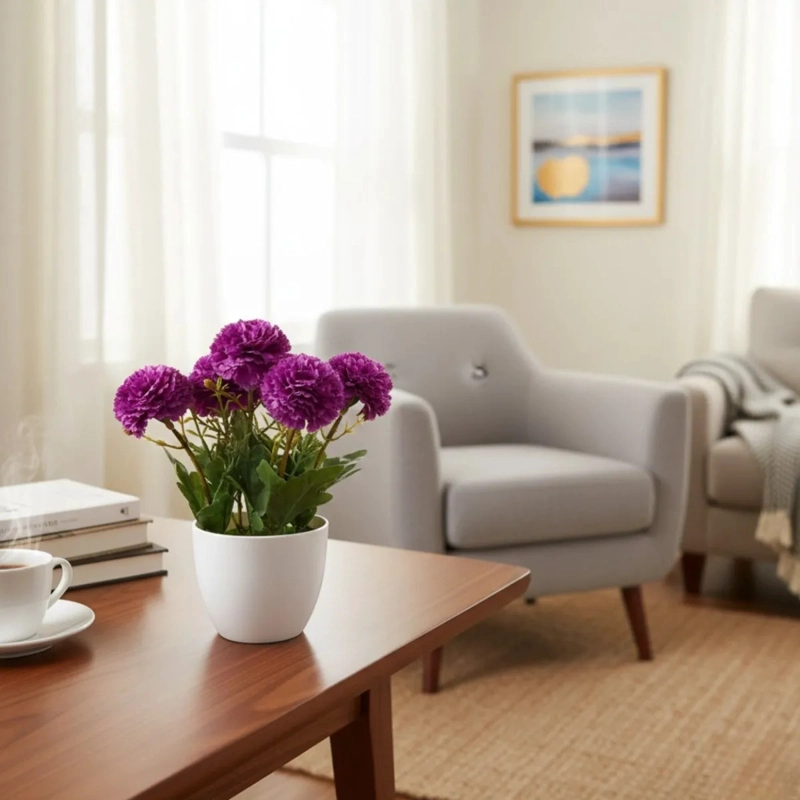 SET 2 PLANTA ARTIFICIAL DECORACION FLORAL ADORNO HOGAR JHN - 8