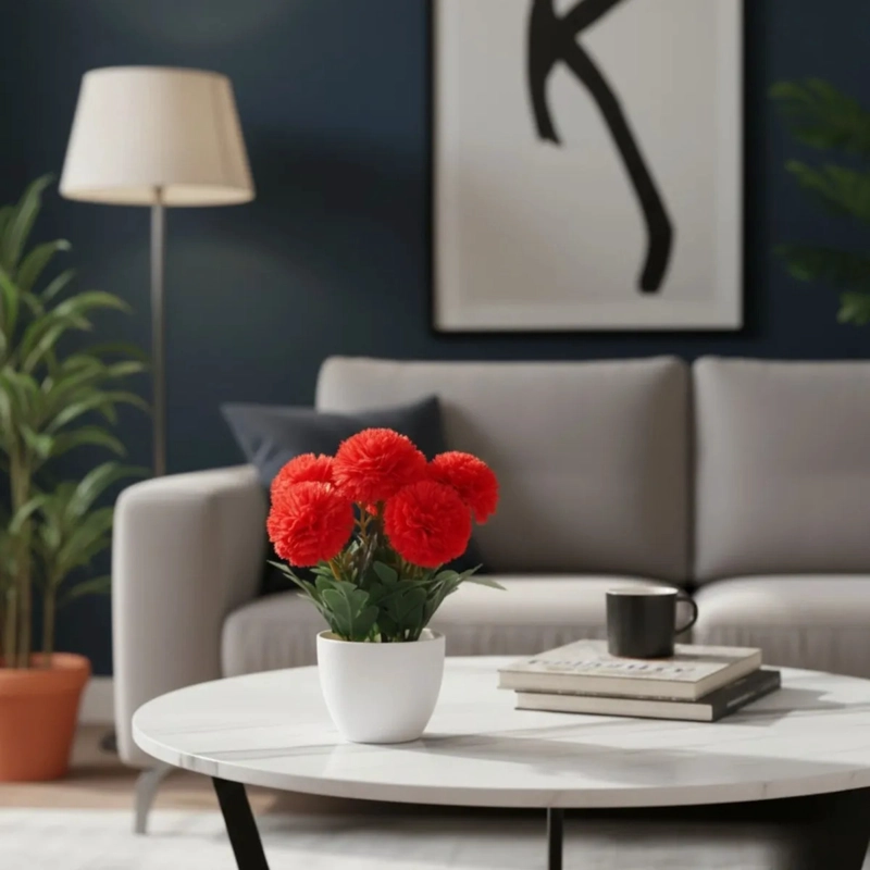 SET 2 PLANTA ARTIFICIAL DECORACION FLORAL ADORNO HOGAR JHN - 10