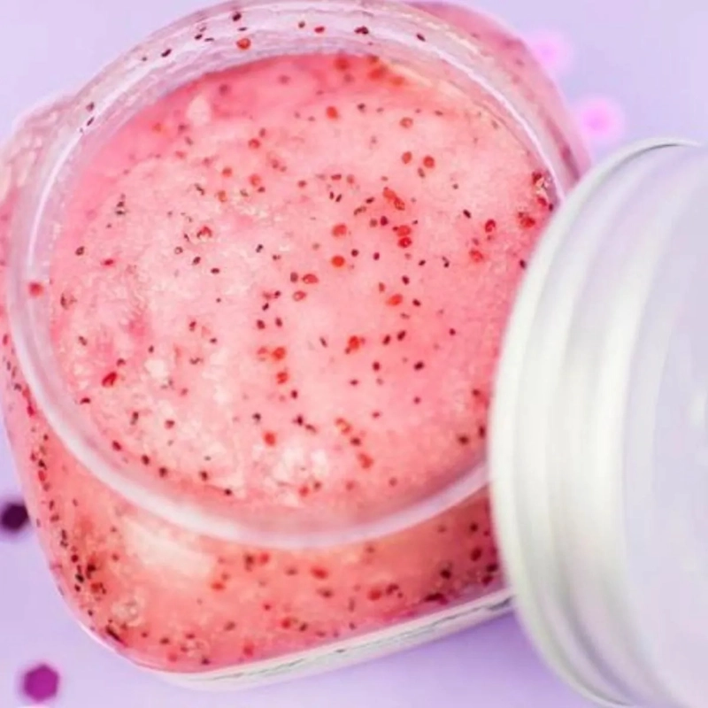 SET 2 EXFOLIANTES CORPORALES FRUTILLA PIEL SUAVE FRESA LAU - 1