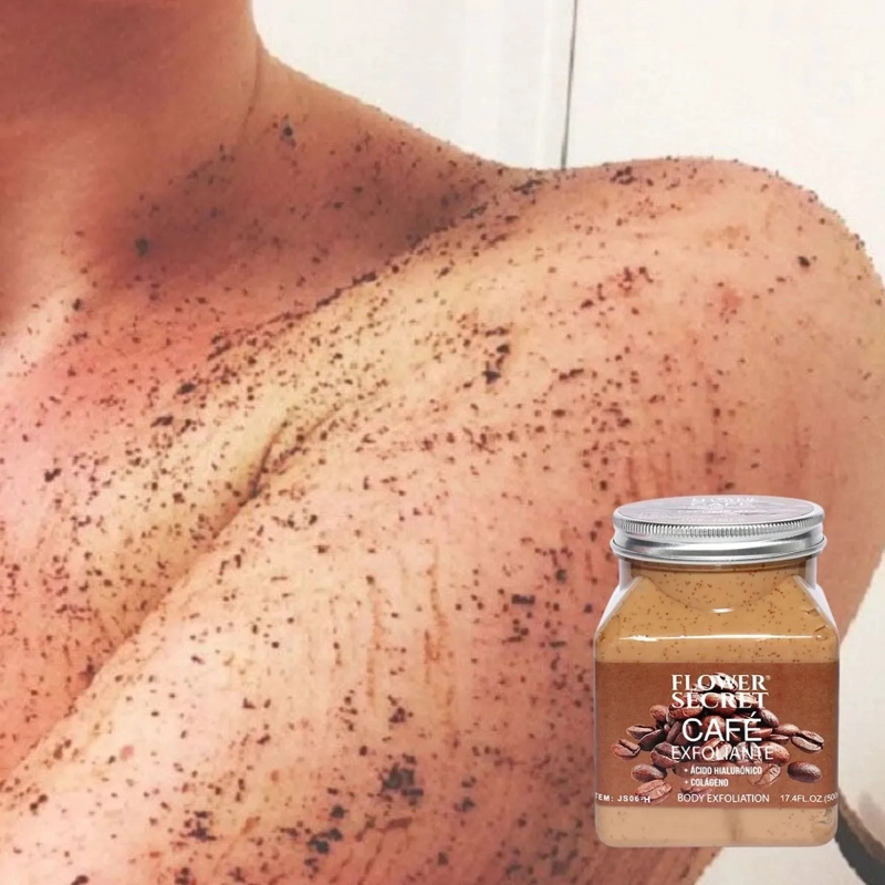 SET 2 CREMAS EXFOLIANTE CORPORAL CAFE  COLAGENO HIDRATA LAU - 4