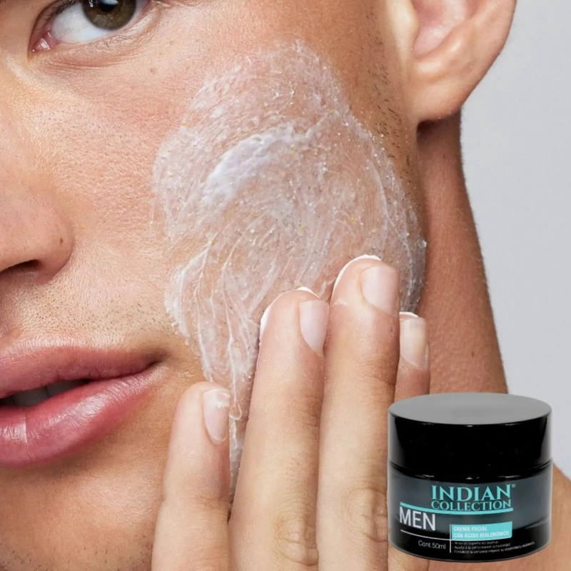 CREMA FACIAL DE HOMBRE ACIDO HIALURONICO HIDRATA LAU - 3