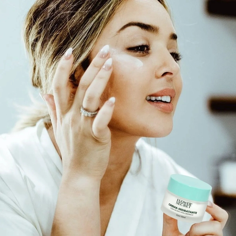 CREMA FACIAL HIDRATANTE CON ACIDO HIALURONICO BELLEZA LAU - 1