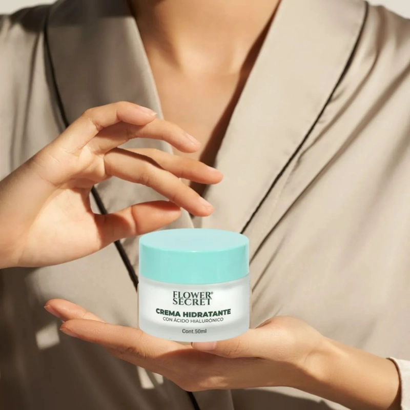 CREMA FACIAL HIDRATANTE CON ACIDO HIALURONICO BELLEZA LAU - 2