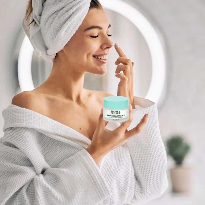 CREMA FACIAL HIDRATANTE CON ACIDO HIALURONICO BELLEZA LAU - 7