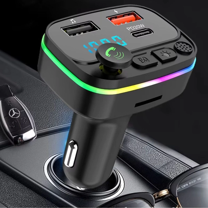 CARGA RAPIDO TRANSMISOR RECEPTOR BLUETOOTH FM MP3 AUTO LAU - 2