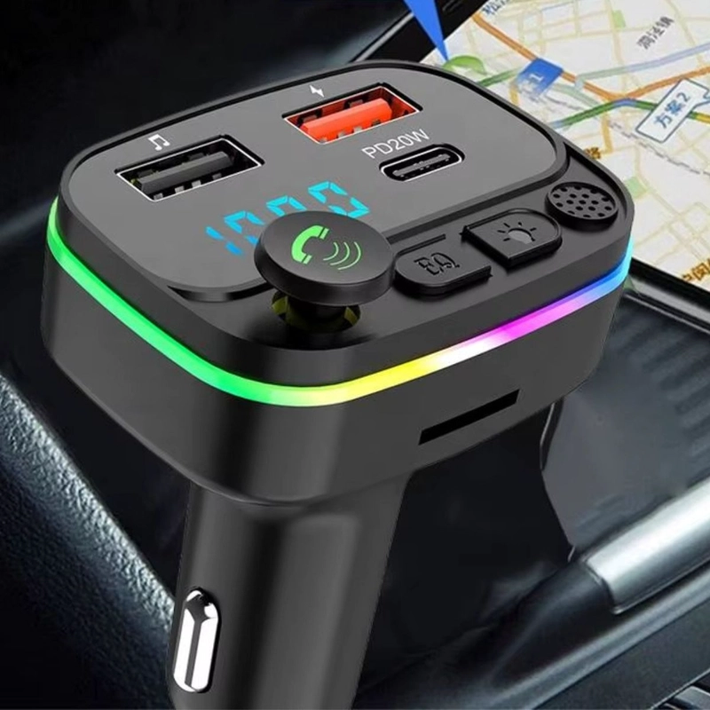 CARGA RAPIDO TRANSMISOR RECEPTOR BLUETOOTH FM MP3 AUTO LAU - 4